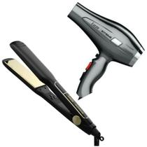 Prancha Chapinha Supreme Lizze 255/485f 220v + Secador Cabelo Extreme Lizze 2400w 220v