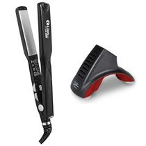 Prancha Chapinha Tittan 500 Lion 250 Bivolt Preto + Suporte