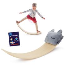 Prancha de balanço de madeira Battat Education Toddler Toy 3+