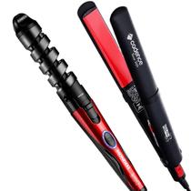 Prancha De Cabelo Alisadora Cadence Rouge Style 210c Cerâmica Tourmaline Ions Fina Modelador Cachos Mondial Spirale Bivolt Automatico