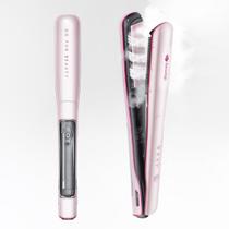 Prancha de Cabelo Beautigo a Vapor com Placas de Cerâmica Rosê