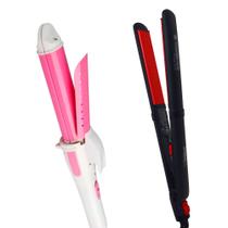 Prancha De Cabelo Cadence Turmalina Cerâmica Ions 210ºc Úmido p28 Chapinha Modelador 2 Em 1 Bivolt