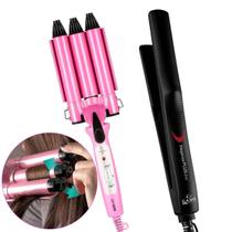 Prancha De Cabelo Gama Italy Ceramica 410ºf Plus Chapinha Modelador Cachos Triondas Profissional Ions Cacheador Bivolt