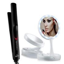 Prancha De Cabelo Gama Italy Ion Plus Ceramica 410ºf Profissional Chapinha Bivolt Espelho Led