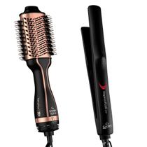 Prancha De Cabelo Gama Italy Ion Plus Ceramica 410ºf Profissional Chapinha Escova De Cabelo 4 Em 1 Ceramica Ion Keration 1300w Bivolt