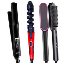 Prancha De Cabelo Gama Italy Ion Plus Ceramica 410ºf Profissional Chapinha Modelador Cacheador Nova Escova Alisadora Secadora Hq Bivolt