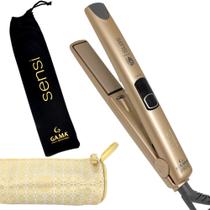 Prancha De Cabelo Gama Italy Profissional Cerâmica 450ºf Sensi Chapinha Progressiva Milhões Ions Dourado Bivolt