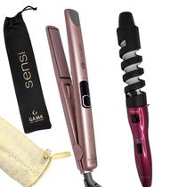 Prancha De Cabelo Gama Italy Profissional Cerâmica 450ºf Sensi Chapinha Progressiva Milhões Ions Rose Modelador Philco Duo Bivolt