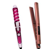 Prancha De Cabelo Gama Italy Profissional Cerâmica Ion 450ºf Óleo Marula Chapinha Progressiva Bivolt Modelador Spirale Nova