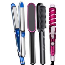 Prancha De Cabelo Gold Profissional Ion 465ºf Titanium Chapinha Progressiva Digital Bivolt Modelador Nova Escova 2 em 1 Hq