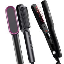 Prancha De Cabelo Mondial Tourmaline Cerâmica Ions 430f Chapinha p15 Escova 2 Em 1 Marca Prosper Hq Bivolt