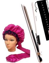 Prancha De Cabelos Philco Titanium 450ºf Ions Tourmaline Digital Progressiva Rose PS45 Bivolt Acessórios