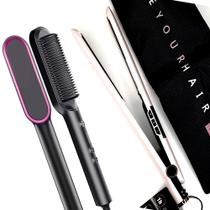 Prancha De Cabelos Philco Titanium 450ºf Ions Tourmaline Digital Progressiva Rose PS45 Bivolt Escova 2 em 1HQ Prancha De Cabelos Philco Titanium 450ºf Ions Tourmaline Digital Progressiva Rose PS45 Bivolt Escova 2 em 1HQ