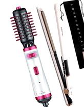 Prancha De Cabelos Philco Titanium 450ºf Ions Tourmaline Digital Progressiva Rose PS45 Bivolt Escova Rotativa Gama Italy 2300