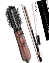 Prancha De Cabelos Philco Titanium 450ºf Ions Tourmaline Digital Progressiva Rose PS45 Bivolt Escova Rotativa Gama Italy Marula