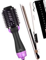 Prancha De Cabelos Philco Titanium 450ºf Ions Tourmaline Digital Progressiva Rose PS45 Escova 4 em 1 City