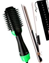 Prancha De Cabelos Philco Titanium 450ºf Ions Tourmaline Digital Progressiva Rose PS45 Escova 4 em 1 City