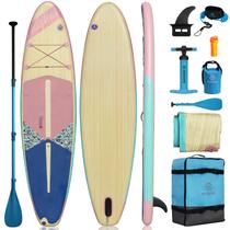 Prancha de remo inflável Highpi de 11 polegadas larga com acessórios