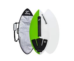Prancha de Skimboard Iniciante 1,10 Verde + Capa Refletiva Prancha de Skimboard Iniciante 1,10 Verde + Capa Refletiva