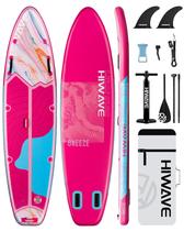 Prancha de Stand Up Inflável Hiwave 335x86x15cm Capacidade 190kg Rosa Prancha de Stand Up Inflável Hiwave 335x86x15cm Capacidade 190kg Rosa