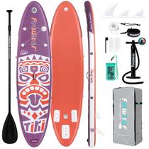 Prancha de Stand Up Paddle Inflável FunWater 320x84x15cm com Deck Estável em EVA Prancha de Stand Up Paddle Inflável FunWater 320x84x15cm com Deck Estável em EVA