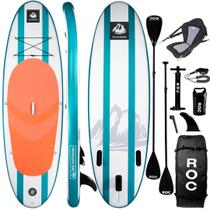 Prancha de Stand Up Paddle Inflável Roc, Larga, Estável e com Deck Antiderrapante Prancha de Stand Up Paddle Inflável Roc, Larga, Estável e com Deck Antiderrapante