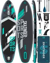 Prancha de stand up paddle inflável Skatinger 11'6 x 35 super larga 450 lb Prancha de stand up paddle inflável Skatinger 11'6 x 35 super larga 450 lb