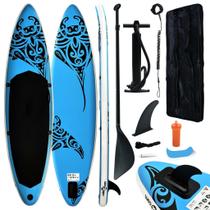 Prancha de stand up paddle inflável vidaXL Curve Design azul