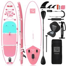 Prancha de Stand Up Paddle TIGERXBANG 320x76x15 cm Rosa com Acessórios Prancha de Stand Up Paddle TIGERXBANG 320x76x15 cm Rosa com Acessórios
