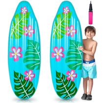 Prancha de surf inflável Foilswirl Luau 150cm para festa na praia x2 Prancha de surf inflável Foilswirl Luau 150cm para festa na praia x2