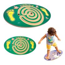 Prancha Equilibrista até 40kg Brinquedos Educativos Infantil Equilíbrio Madeira Bate Bumbo Criança 3 anos