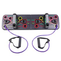 Prancha Flexão De Braço - Com Elástico Extensor Fit Premium 7162 - MB