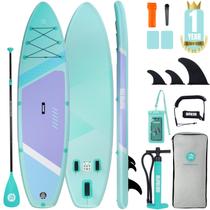 Prancha inflável de stand up paddle Niphean 320 cm verde com acessórios Prancha inflável de stand up paddle Niphean 320 cm verde com acessórios
