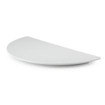 Prancha Meia Lua Gourmet Mix Branco 46x23Cm