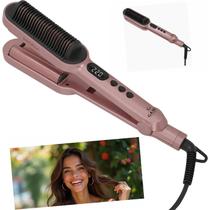Prancha Modeladora Waver Brush Keration Bivolt Nano Silver 220º 70W Micro Glitt Bivolt