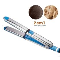 Prancha Profissional 2 em 1 Titanium Alisa e Modela Cachos Alta Temperatura 465F