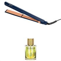 Prancha Profissional Bivolt Gloss Blue Led Cabelo Brilhante