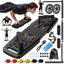 Prancha Push Up Home Gym MQRW com barra de Pilates e 20 acessórios Prancha Push Up Home Gym MQRW com barra de Pilates e 20 acessórios