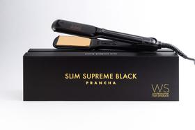 Prancha Slim Supreme Black WS Hair Profissional - ws hair professional