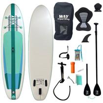 Prancha Stand Up Inflável Alta Performance com Assento Caiaque Kit Completo 320x84x15cm Importway