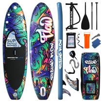 Prancha Stand Up Paddle SereneLife SUP Inflável, Edição Limitada Graffiti, Kit Completo Premium, Estampa Moderna e Radical, 320cm, Navy, SLSUPB636