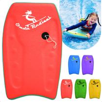Prancha Surf BodyBoard 60cm Onda Radical Com Leash Infantil Juvenil Praia Piscina