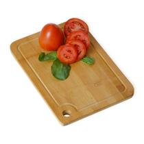 Prancha Tábua de corte Bambu 30 x 20cm para carne legumes e verdura