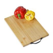 Prancha Tábua de corte Bambu 34 x 24cm para carne legumes e verdura