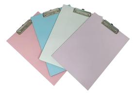 Prancheta A4 Colorida Mdf Com Oficio Prendedor Eficiente Cor