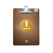 Prancheta A4 De Madeira Mdf Com Prendedor De Metal 1 Unidade