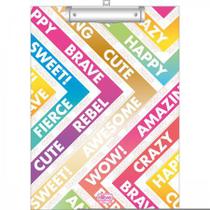 Prancheta A4 Decorada Be Nice com Prendedor Metálico - Tilibra