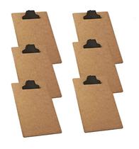 Prancheta A4 mdf com prendedor plástico cx c/06un