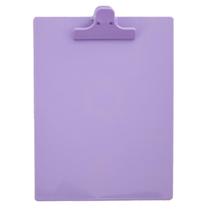 Prancheta A4 vertical com pegador plástico Marshmallow Lilás Prancheta A4 vertical com pegador plástico Marshmallow Lilás
