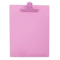 Prancheta A4 vertical com pegador plástico Marshmallow Rosa